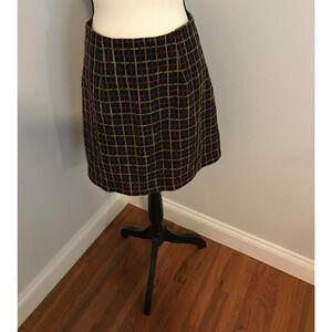 Anthropologie Hutch Windowpane Plaid Mini Skirt - Size Small